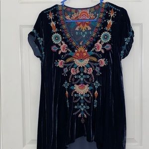 Johnny Was Velvet Tunic